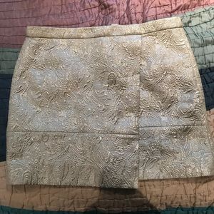 J. Crew Silver Skirt